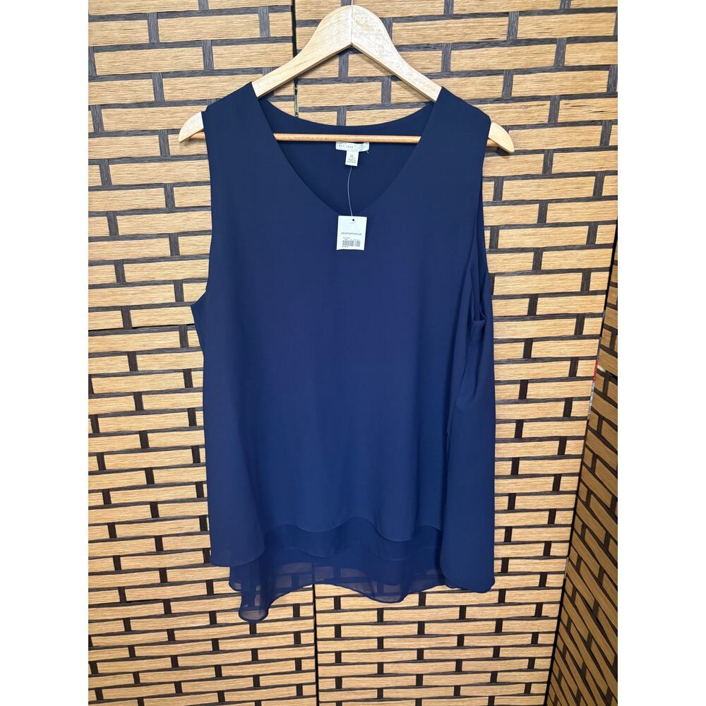 Cato Navy Blue Tank Top Size XL
